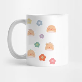 Mochi Duck & Flowers Mini Sticker Pack Mug